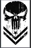 Punisher Oto Motor Laptop Duvar Folyo Sticker 15 x 21 cm