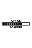 Office Loading Oto Sticker Siyah 25 x 7 cm