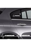 Özel Tasarım Mazda 6 Ritim Oto Sticker (2 Adet)