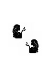 Tatlı Kızlar Oto Motor Laptop Duvar Folyo Sticker 15 x 15