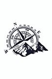 Pusula Dağ Off Road Oto Sticker 30 x 21 cm