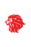 Aslan Tasarımlı Sticker (Oto-Motor-Laptop-Duvar-Dekor) 30 x 27 cm
