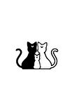 Kedi Ailesi Sticker Oto Motor Laptop Duvar Folyo Sticker 15 X 9 Cm