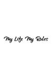 My Life My Rules Sticker Oto Motor Laptop Duvar Folyo Sticker 10x2 Cm