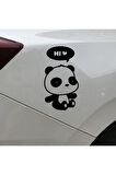 Sevimli Panda – Araç, Oto, Laptop, Duvar için Sticker 15*18 Cm