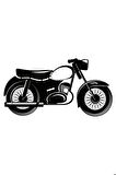 Klasik Motosikletler Model 3 Oto Sticker 25 x 12 Cm