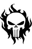 Punisher Alevler Sticker 10 X 12 Cm