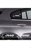 Jeep Cherokee Uyumlu Ritim Oto Sticker (2 Adet)