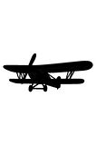 Pervaneli Uçaklar Oto Motor Laptop Duvar Folyo Sticker (Tip 7) 10x4 Cm