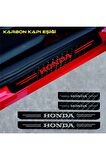 Findit Honda City Karbon Kapı Eşiği Oto Sticker 4 Adet