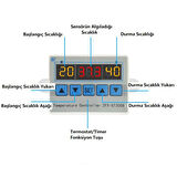 YATE10 ST3008 220V 10A Termostat/ Timer Kontrolörü