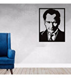 Balp Lazer Kesim MDF Tablo ATATÜRK Figürlü Dekoratif Otantik Tablo 35cm 46cm
