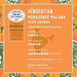 Caffe Corsini Hindistan Monsooned Malaba%100 Arabica Çekirdek Kahve 250GR