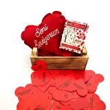 Ahşap Kasada Sevgiliye Romantik Hediyeler -2