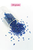 Kesme Cam Boncuk 2mm - 20 Gram - Koyu Mavi -BNC344