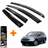Honda Crv Mügen Cam Rüzgarlığı 2007-2012 Arası 4 Lü Takım +500ml Lastik Parlatıcı