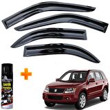 Suzuki Grand Vitara Mügen Cam Rüzgarlığı 2006-2012 Arası 4 Lü Takım +500ml Lastik Parlatıcı