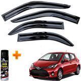 Toyota Yaris Mügen Cam Rüzgarlığı Hb 2012-2016 Arası 4 Lü Takım +500ml Lastik Parlatıcı