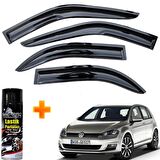 Vw Golf 7 Mügen Cam Rüzgarlığı 4 Lü 2013-2020 Arası 4 Lü Takım +500ml Lastik Parlatıcı