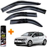 Vw Polo Mügen Cam Rüzgarlığı Hb 2010-2017 Arası 4 Lü Takım +500ml Lastik Parlatıcı