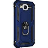 Gpack Samsung Galaxy J7 2015 Kılıf Tank Koruma Vega Standlı Yüzüklü Mıknatıslı