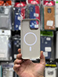 İPHONE 16 PRO UYUMLU MAGSAFE ÖZELLİKLİ ANY SERT KAPAK BEJ