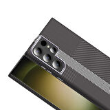 Samsung Galaxy S24 Ultra Kılıf Magsafe Şarj Karbon Fiber Görünümlü Hafif Sağlam Gros Kapak