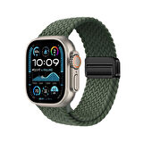 Apple Watch Ultra 49mm Lopard Krd-134 Örgü Tasarımlı Hasır Kordon Strap Kayış