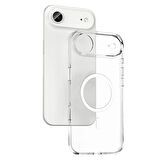 Apple İphone 17 Air Sararmaz İnce Şeffaf Kılıf Magsafe Şarj Kamera Korumalı Ultra Hybrid Crypto Kapak Telefon Kılıfı