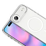 Apple İphone 17 Air Sararmaz İnce Şeffaf Kılıf Magsafe Şarj Kamera Korumalı Ultra Hybrid Crypto Kapak Telefon Kılıfı