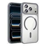 Apple İphone 17 Pro Kılıf Magsafe Wireless Şarj Özellikli Silikon Lopard Ege Kapak