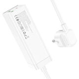 30W 2 Type-C - 1 USB-A PD Şarj Aleti, 1,5 m kablo 2500 Watt Destekli Priz Amerikan Ingiliz Fiş Dönüştürücü