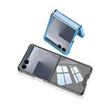 Samsung Z Flip 7 Kılıf Full Camlı Kıpta Kapak - Şeffaf, Ultra İnce, 360° Kapak Koruma Telefon Kılıfı