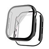 Apple Watch 10-11 46mm Sert Pc Kasa Electroplatink Çerçeveli Ekran Koruyucu  Apple Watch Gard 36