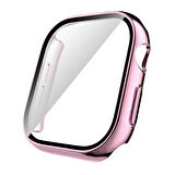 Apple Watch 10-11 46mm Sert Pc Kasa Electroplatink Çerçeveli Ekran Koruyucu  Apple Watch Gard 36