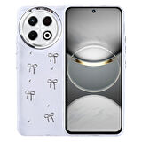 Tecno Spark 30 Pro Kılıf Airbag Tasarımlı Simli Şeffaf Lopard Kutup Kapak