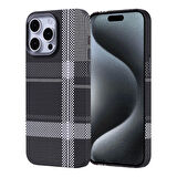 Apple İphone 15 Pro Max Kılıf Magsafe Şarj Özellikli Karbon Fiber Görünümlü Lopard Nekst Kapak