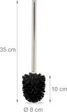  Paslanmaz Metal Wc Klozet Tuvalet Fırçası 33x8x7 (1 Adet)