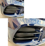 Mercedes W205 2019+ Uyumlu Sis Kaşları 4 Parça (Sis Bıçakları) (Piano Black)