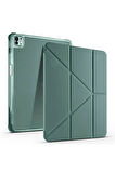 Apple iPad Air 13 Inç 2024 (A2898-A2899) Uyumlu Kılıf 3 Farklı Stand Kalemlikli Tri Folding Tablet Kılıfı