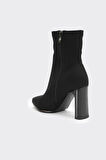 Topuklu Fermuarlı Kadın Bot