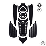 Pulsar NS 200 2024 ile Uyumlu Kaydırmaz 6D Karbon 20 Parça Tank Pad Seti GC36