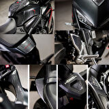 Honda CBR650R 2025 ile Uyumlu Kaydırmaz 6D Karbon 47 Parça Tank Pad Seti GC41