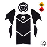 Honda NT1100 2025 ile Uyumlu Kaydırmaz 6D Karbon 11 Parça Tank Pad Seti GC27