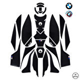 BMW S1000RR 2024-2025 ile Uyumlu Kaydırmaz 6D Karbon 28 Parça Tank Pad Seti GC41