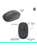 Logitech M196 Bluetooth Kablosuz Mouse ve Nero 15.6 inç Notebook Sırt Çantası - Siyah