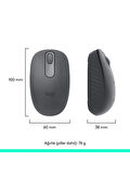 Logitech M196 Bluetooth Kablosuz Mouse ve Nero 15.6 inç Notebook Sırt Çantası - Siyah