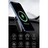 Baseus Magsafe İphone 11 12 13 14 Pro Max Kablosuz Araç Şarjı Araç Telefon Tutucu