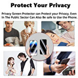 Apple iPhone 16 Plus ile Uyumlu Hayalet Gizlilik Filtreli Privacy 5D Cam Ekran Koruyucu