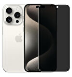 Apple iPhone 16 Pro ile Uyumlu Hayalet Gizlilik Filtreli Privacy 9H Cam Ekran Koruyucu